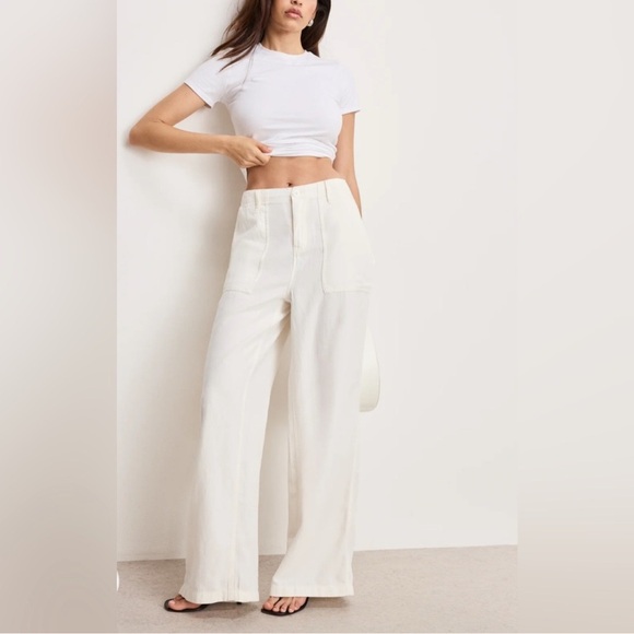 Good American Pants - Good American Linen Pants